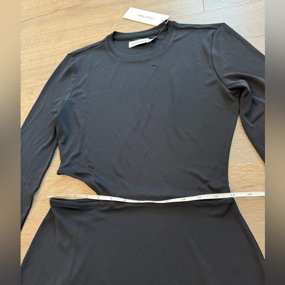 Calvin Klein Cut Out Mini Dress Black - Picture 8 of 9
